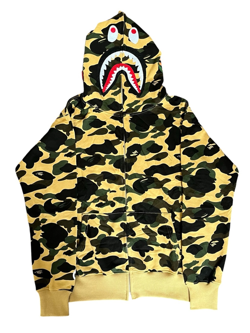 Camo Shark BAPE hoodie Full Zip-Up